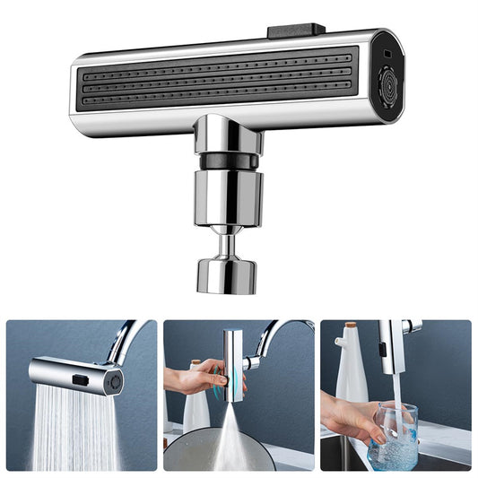 Kitchen Faucet Aerator - Rotating Waterfall Splash Guard