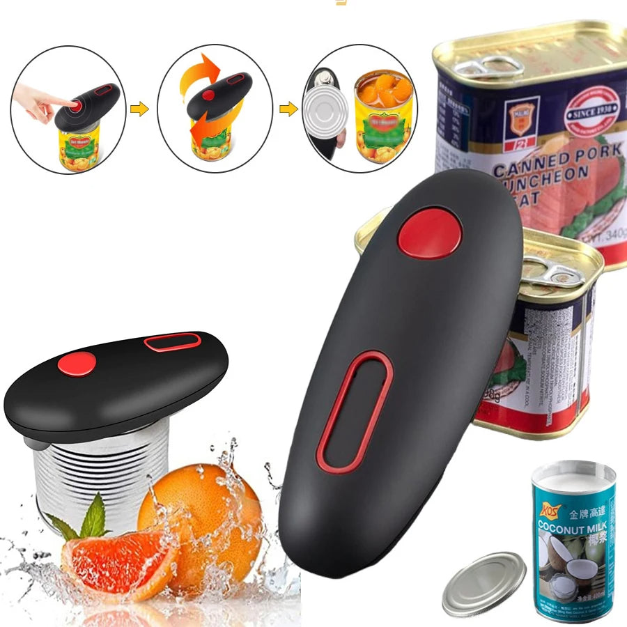 Electric Can Opener - Automatic One-Touch Jar & Bottle Opener