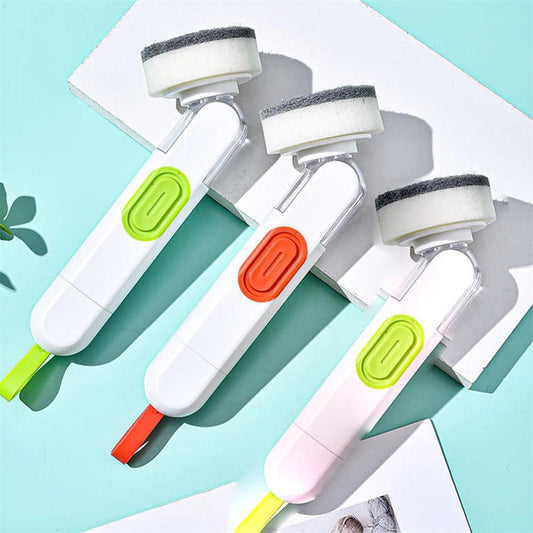 Multi-Functional Liquid-Dispensing Cleaning Brush